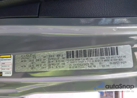 2020 Jeep Wrangler Unlimited Sahara 4X4 z USA, uszkodzony, nr VIN 1C4HJXEN5LW164276